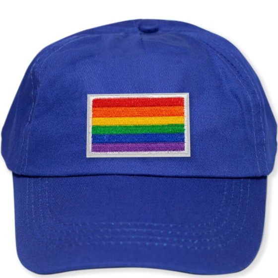 PRIDE - NIEBIESKA CZAPKA Z FLAGA LGBT